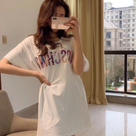 WW | T-Shirt Für Damen Mit Buchstabenmotiv