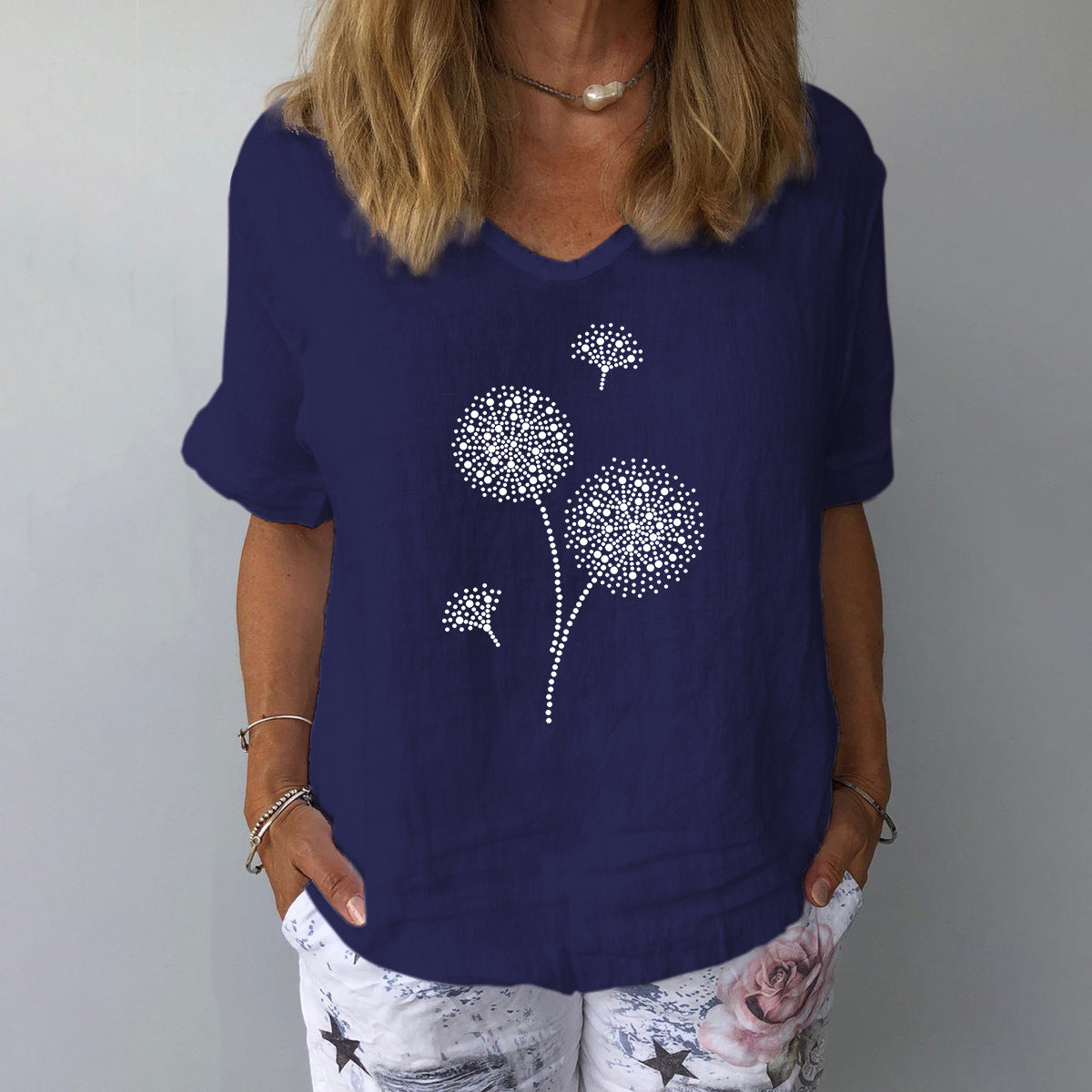 WW | Lässiges Baumwoll-Leinen Shirt für Damen