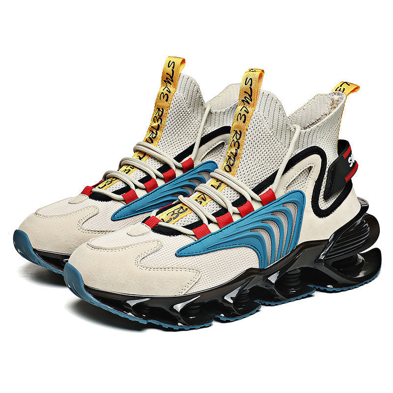 WW | Hoch Geschnittene Mesh Sneaker Mit Dicker Sohle
