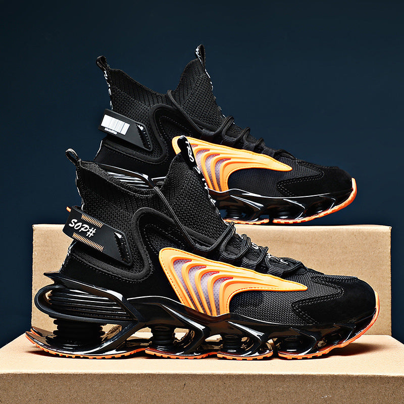 WW | Hoch Geschnittene Mesh Sneaker Mit Dicker Sohle