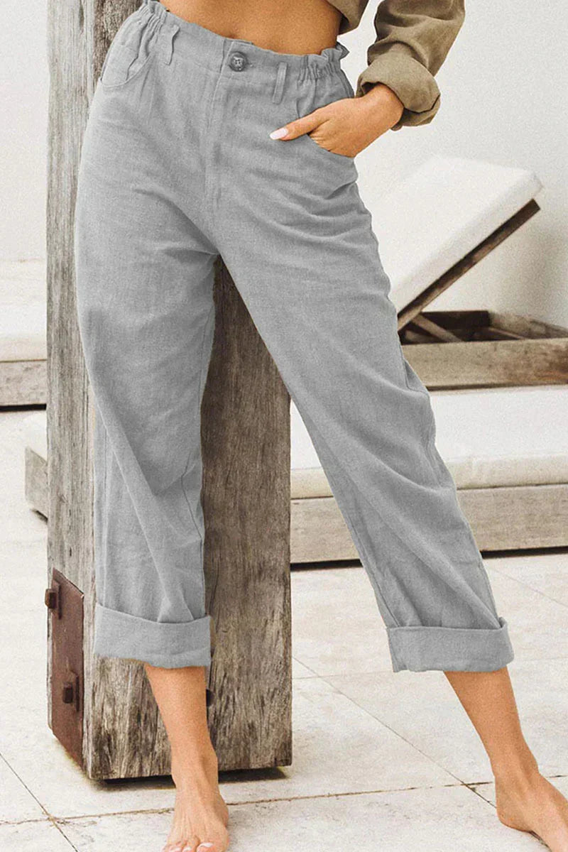 WW | Lässige & Stilvolle Leinenhose