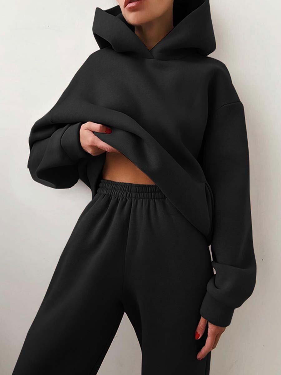 W&W Mode | teil Jogginganzug - Oversized Tracksuit mit Kapuze und Sweatpants