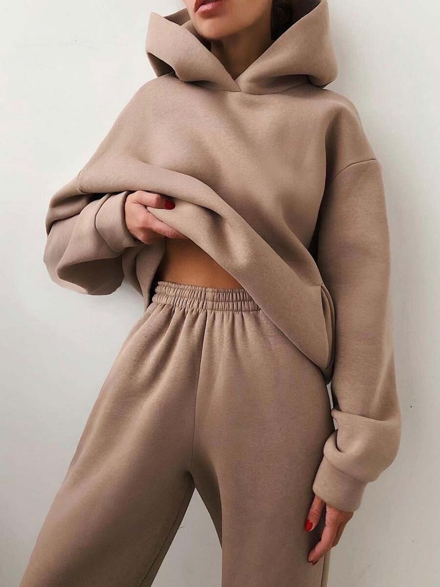 W&W Mode | teil Jogginganzug - Oversized Tracksuit mit Kapuze und Sweatpants
