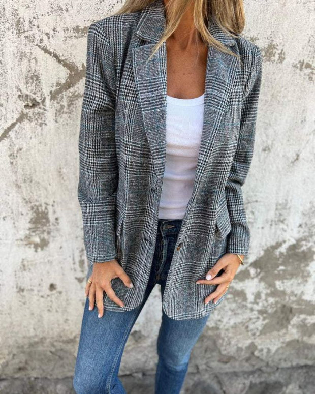 WW | Klassischer Karierter Blazer