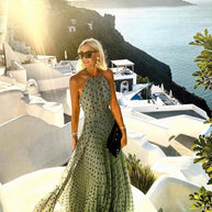 WW | Elegantes Boho Maxikleid Mit Falten