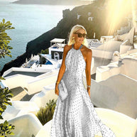 WW | Elegantes Boho Maxikleid Mit Falten