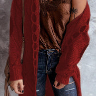 WW | Modische Strickjacke mit Kapuze