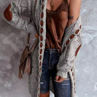 WW | Modische Strickjacke mit Kapuze