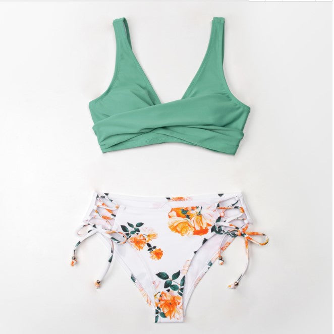 W&W Mode | Bedruckter Badeanzug Bikini-Badeanzug Frauen