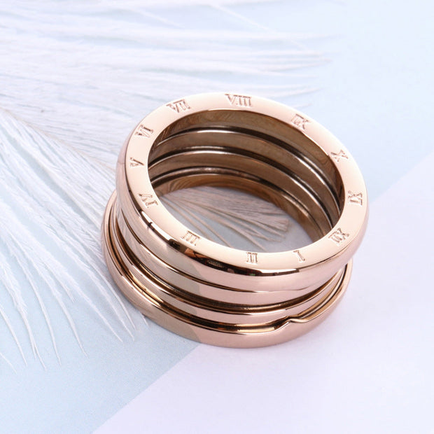 WW | Titanstahl Roségold Ring