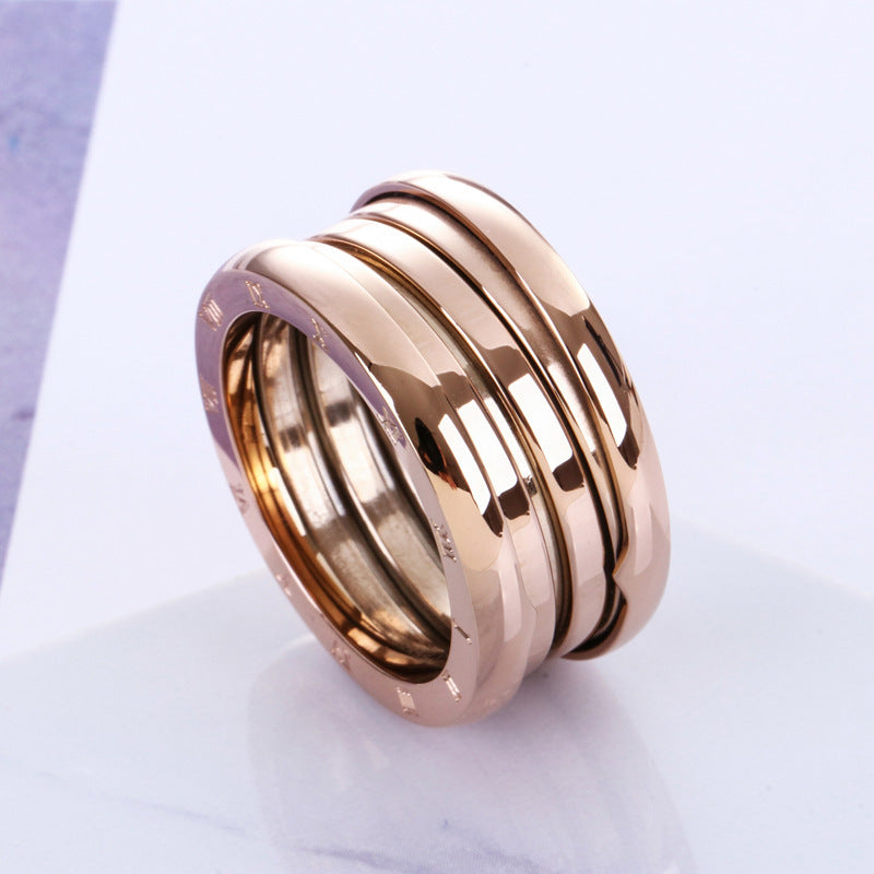 WW | Titanstahl Roségold Ring