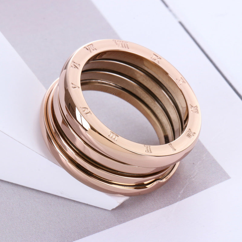 WW | Titanstahl Roségold Ring