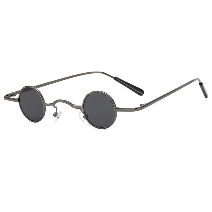 W&W Mode | Retro Sonnenbrille Mit Kleinem Runden Rahmen Für Herren