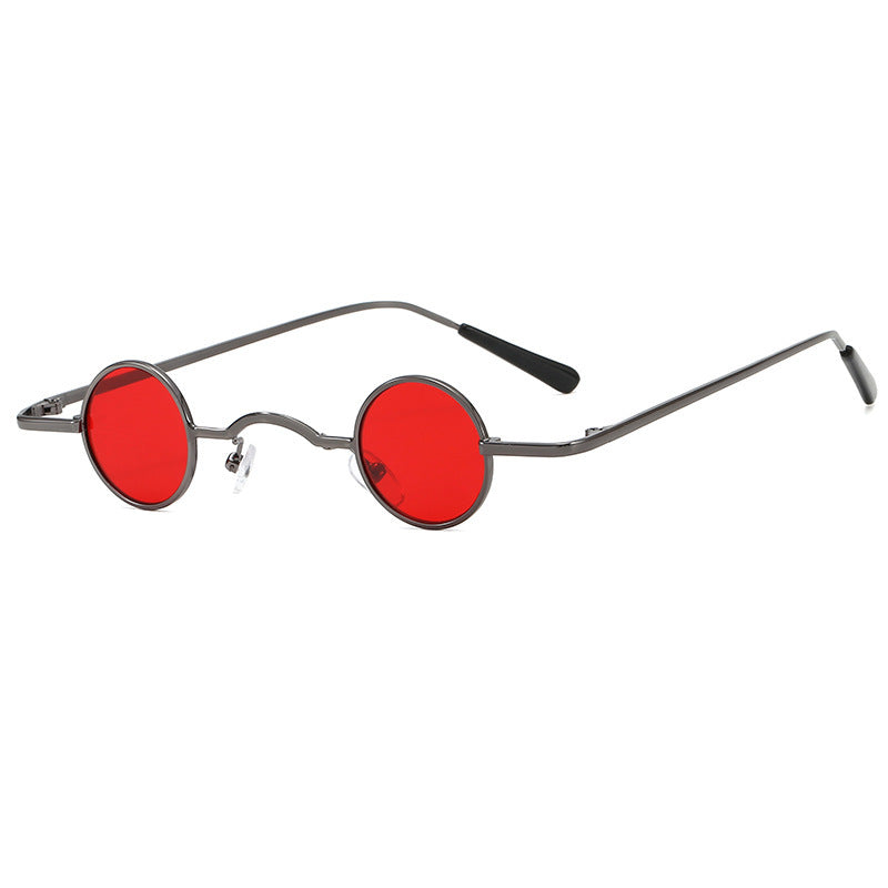 W&W Mode | Retro Sonnenbrille Mit Kleinem Runden Rahmen Für Herren