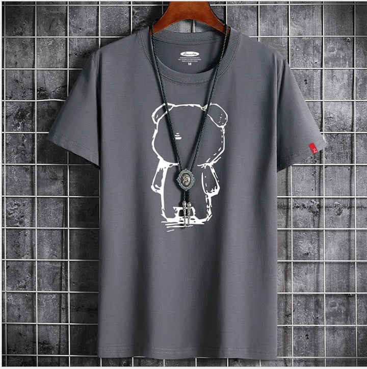 W&W Mode | Lustiges Anime Bären T-Shirt Für Herren