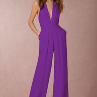 WW | Ärmelloser Halterneck Jumpsuit