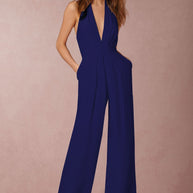 WW | Ärmelloser Halterneck Jumpsuit