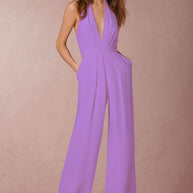 WW | Ärmelloser Halterneck Jumpsuit