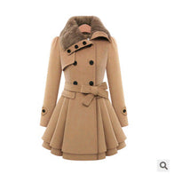 WW Wollmantel in Slim Fit