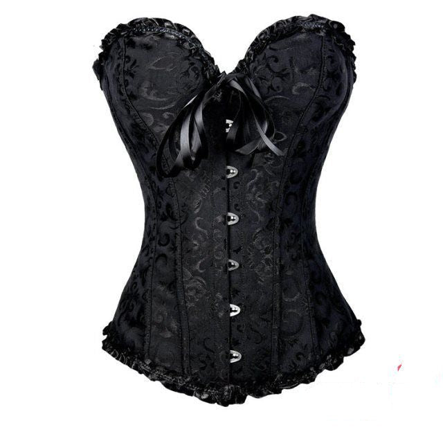 WW | Sexy Spitzen Push up Korsatzt Bustier Für Damen in Übergröße