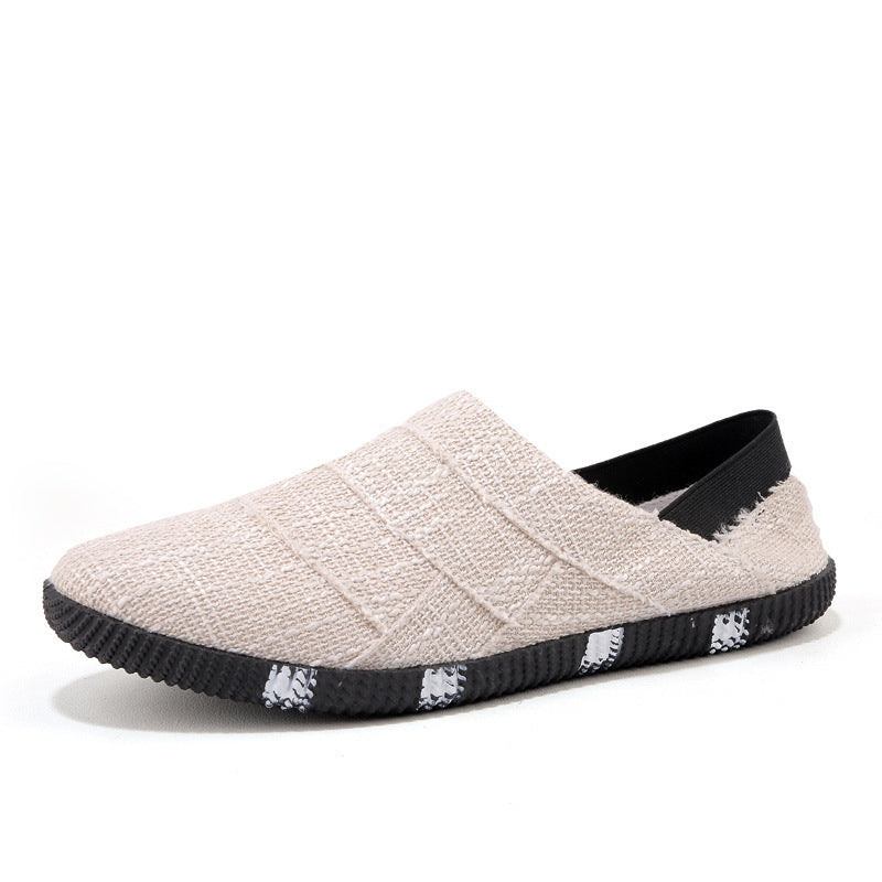 W&W Mode | Frühling Und Sommer Leinen Canvas Schuhe Männer