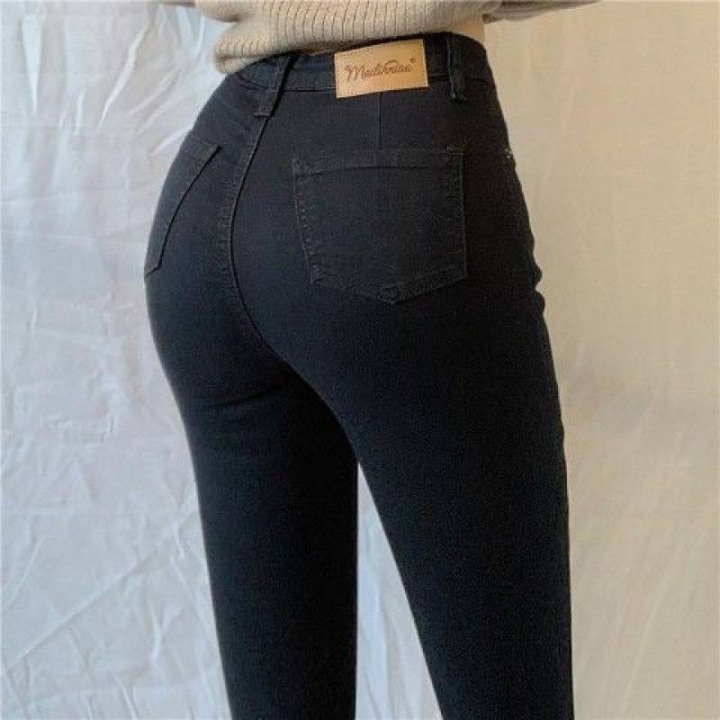 WW-Denim-Hose mit hoher Taille und großer Größe