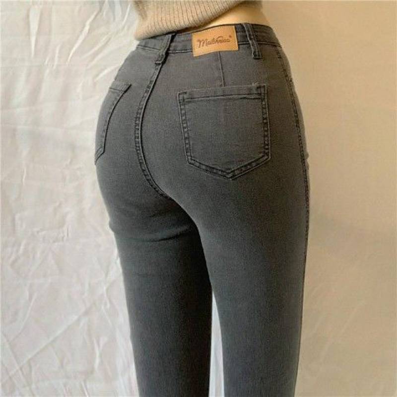 WW-Denim-Hose mit hoher Taille und großer Größe