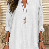 WW | Lässige Damen Leinenbluse