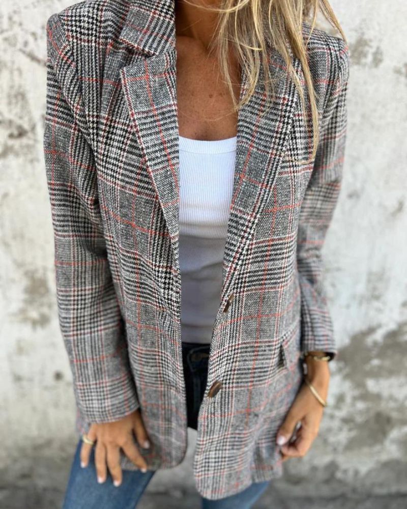 WW | Klassischer Karierter Blazer