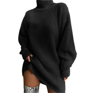 WW | Warmes Strickkleid Mit Rollkragen