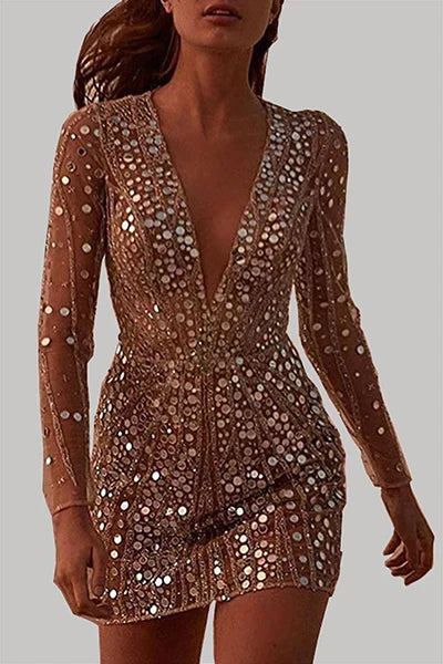 W&W Mode | Paillettenbesetztes Minikleid