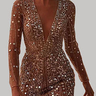 WW | Paillettenbesetztes Minikleid