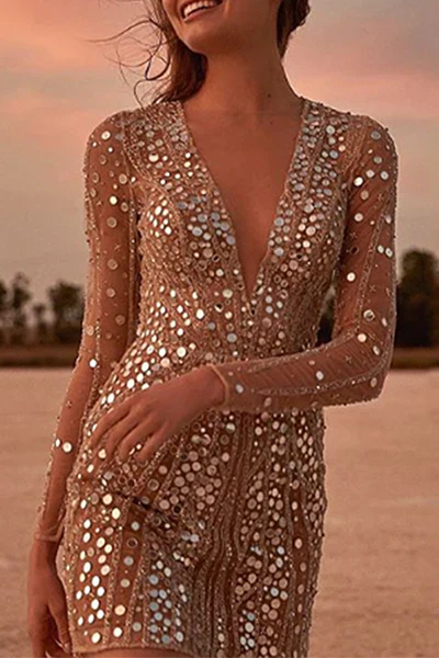 WW | Paillettenbesetztes Minikleid