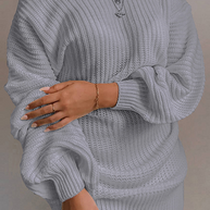 Moderner und modischer Winterpullover