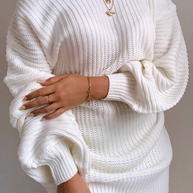 Moderner und modischer Winterpullover