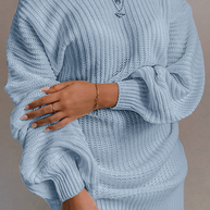 Moderner und modischer Winterpullover