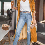 Kimonojacke aus Samt