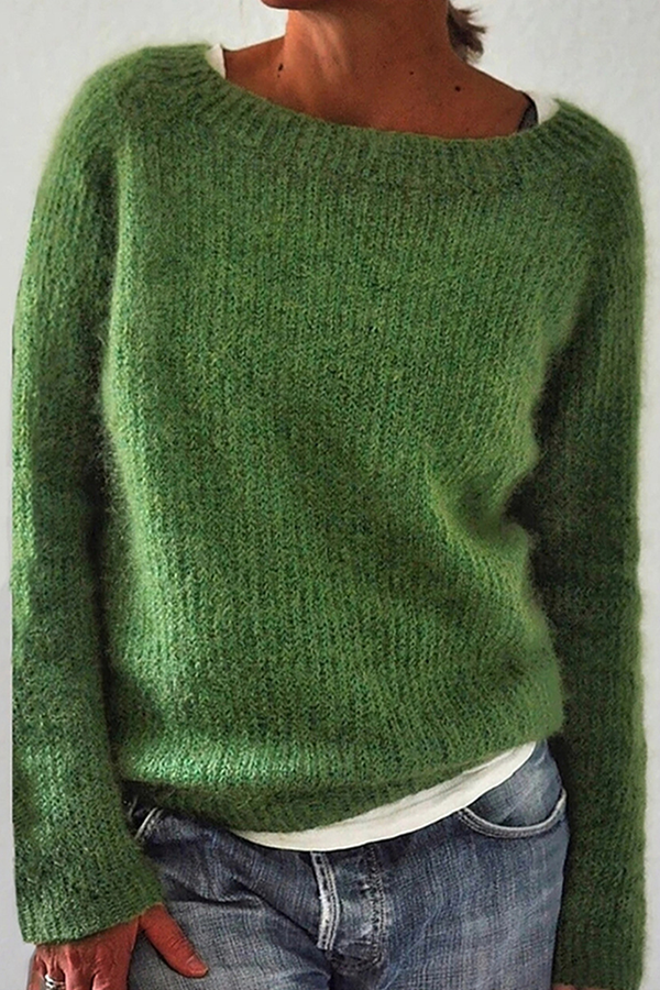 WW | Gerippter Pullover aus Weichem Mohair