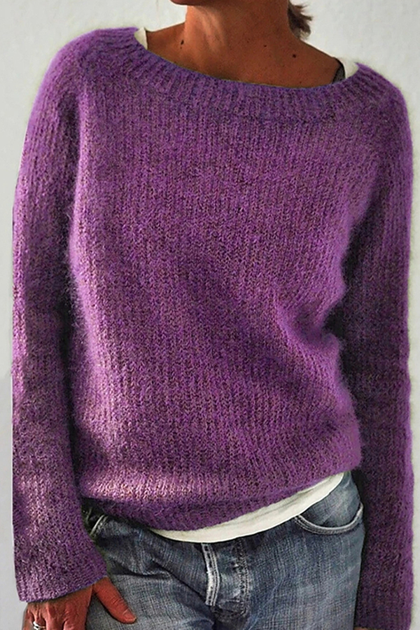 WW | Gerippter Pullover aus Weichem Mohair