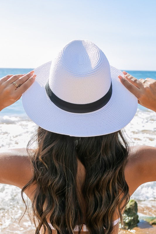 WW | Klassischer Stroh Panama Fedora Hut
