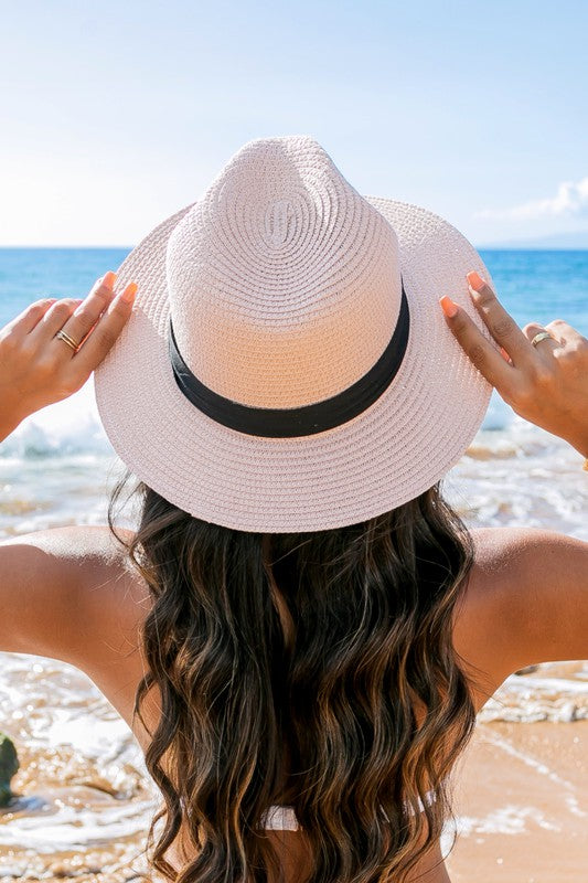 WW | Klassischer Stroh Panama Fedora Hut
