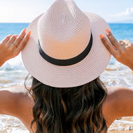 WW | Klassischer Stroh Panama Fedora Hut