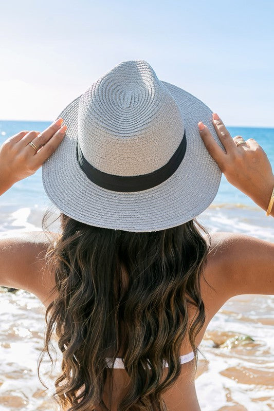 WW | Klassischer Stroh Panama Fedora Hut