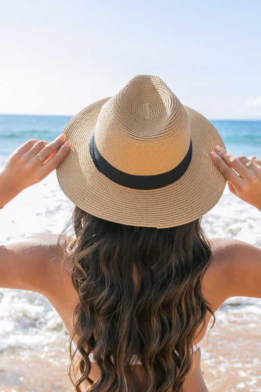 WW | Klassischer Stroh Panama Fedora Hut