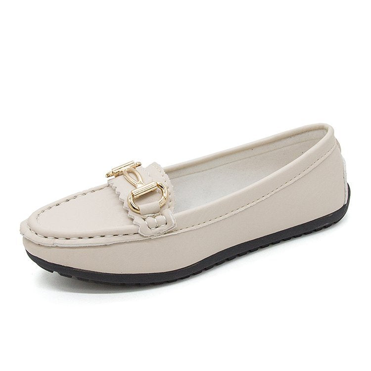 Damen Mokassins mit elegantem Schnallen-Detail und markantem Designs W&W Mode