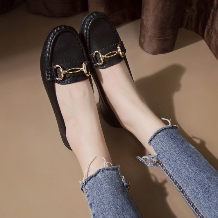 Damen Mokassins mit elegantem Schnallen-Detail und markantem Designs W&W Mode