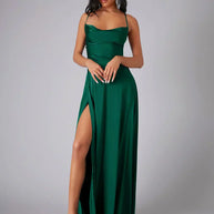 WW | Seiden-Maxikleid mit Geflochtenem Rücken Kleid Dich für Formelle Anlässe Lucette