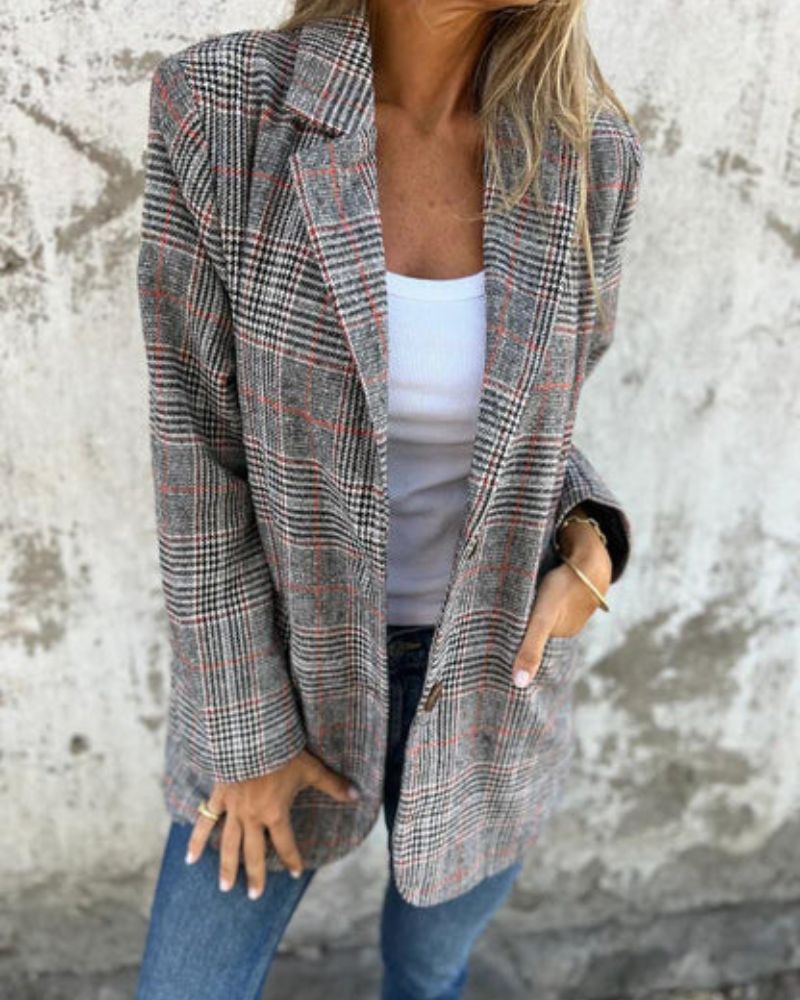 WW | Klassischer Karierter Blazer