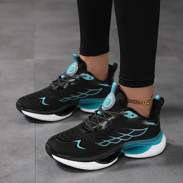 WW | Atmungsaktive Wasserdichte Plateau Sneakers Aus Mesh