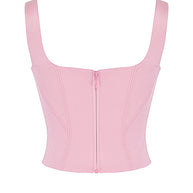 WW | Fairy Pink Satin Longline Korsett